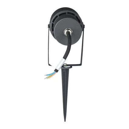 Luminaire extérieur LED/12W/100-240V IP65 gris - verre vert