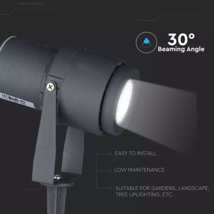 Luminaire extérieur LED/12W/100-240V IP65 gris - verre vert