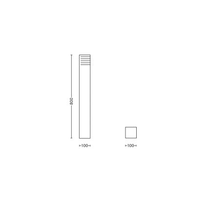 Luminaire extérieur LED MYGARDEN VERANDA 1xE27/11W/230V + 1xE27/20W