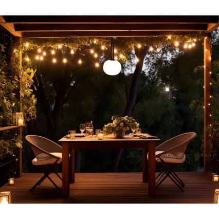 LED Luminaire d'extérieur rechargeable et à intensité réglable VENEZIA LED/1,5W/5V 2500K IP54 2600 mAh noir