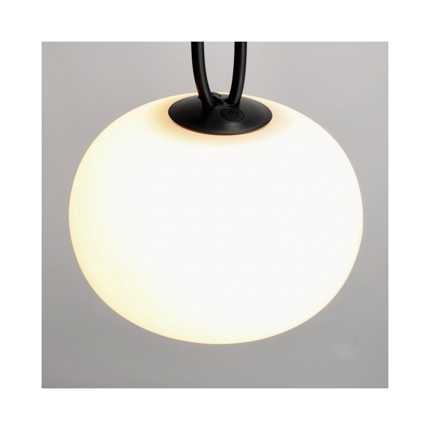 LED Luminaire d'extérieur rechargeable et à intensité réglable VENEZIA LED/1,5W/5V 2500K IP54 2600 mAh noir