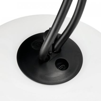 LED Luminaire d'extérieur rechargeable et à intensité réglable VENEZIA LED/1,5W/5V 2500K IP54 2600 mAh noir