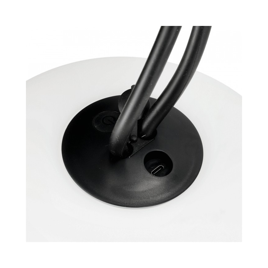 LED Luminaire d'extérieur rechargeable et à intensité réglable VENEZIA LED/1,5W/5V 2500K IP54 2600 mAh noir