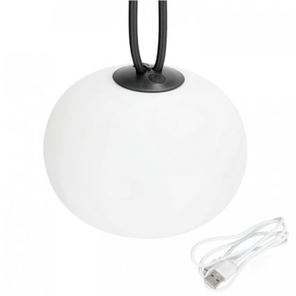 LED Luminaire d'extérieur rechargeable et à intensité réglable VENEZIA LED/1,5W/5V 2500K IP54 2600 mAh noir