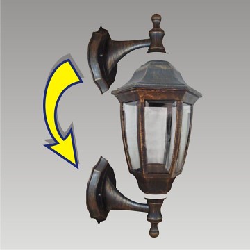 Luminaire extérieur NICOSIA 1xE27/60W noir IP44
