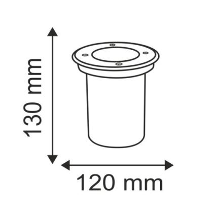 Luminaire extérieur pour allée COMETA 1xGU10/50W/230V IP65