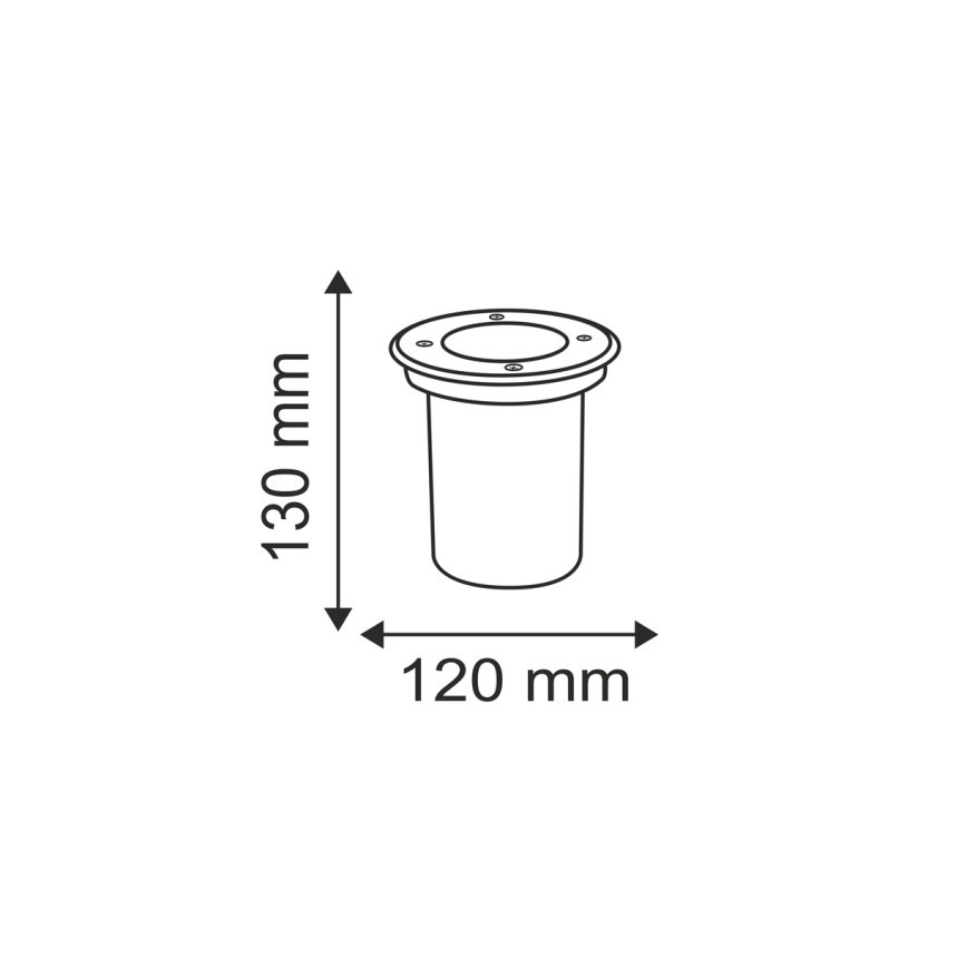 Luminaire extérieur pour allée COMETA 1xGU10/50W/230V IP65