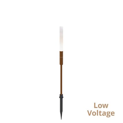 Luminaire extérieur STICK LED/1,5W/24V IP65 marron