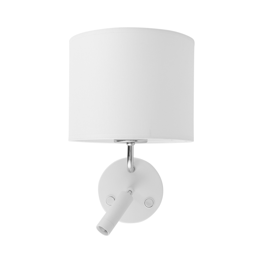 Luminaire flexible RICHI 1xE27/15W/230V + LED/3W/230V blanc