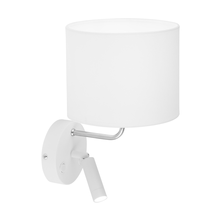 Luminaire flexible RICHI 1xE27/15W/230V + LED/3W/230V blanc