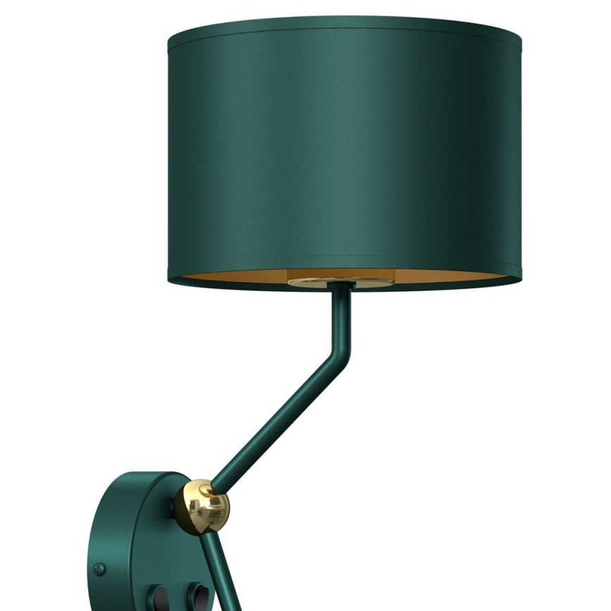 Luminaire flexible VERDE 1xE27/60W/230V + 1xGU10-MR11/7W vert