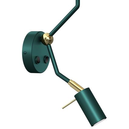 Luminaire flexible VERDE 1xE27/60W/230V + 1xGU10-MR11/7W vert