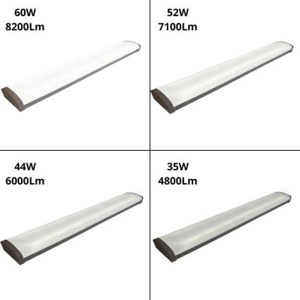 Luminaire fluorescent à intensité variable LED/35W/44W/52W/60W/230V 4000K 120 cm