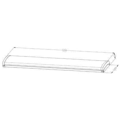 Luminaire fluorescent à intensité variable LED/35W/44W/52W/60W/230V 4000K 120 cm