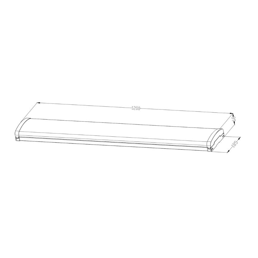 Luminaire fluorescent à intensité variable LED/35W/44W/52W/60W/230V 4000K 120 cm