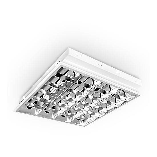 Luminaire fluorescent encastrable 4xG13/18W/230V