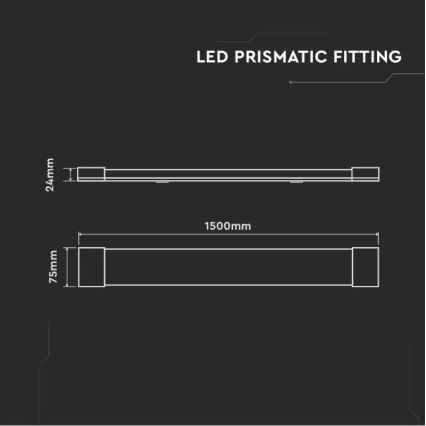 Luminaire fluorescent SAMSUNG CHIP LED/50W/230V 4000K 150 cm