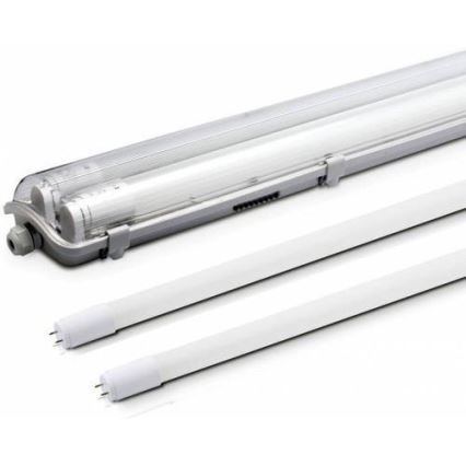 Luminaire industriel avec tubes LED 2xG13/18W/230V IP65