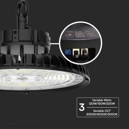 Luminaire industriel UFO High Bay LED/200W/230V 3000K/4000K/6000K IP65