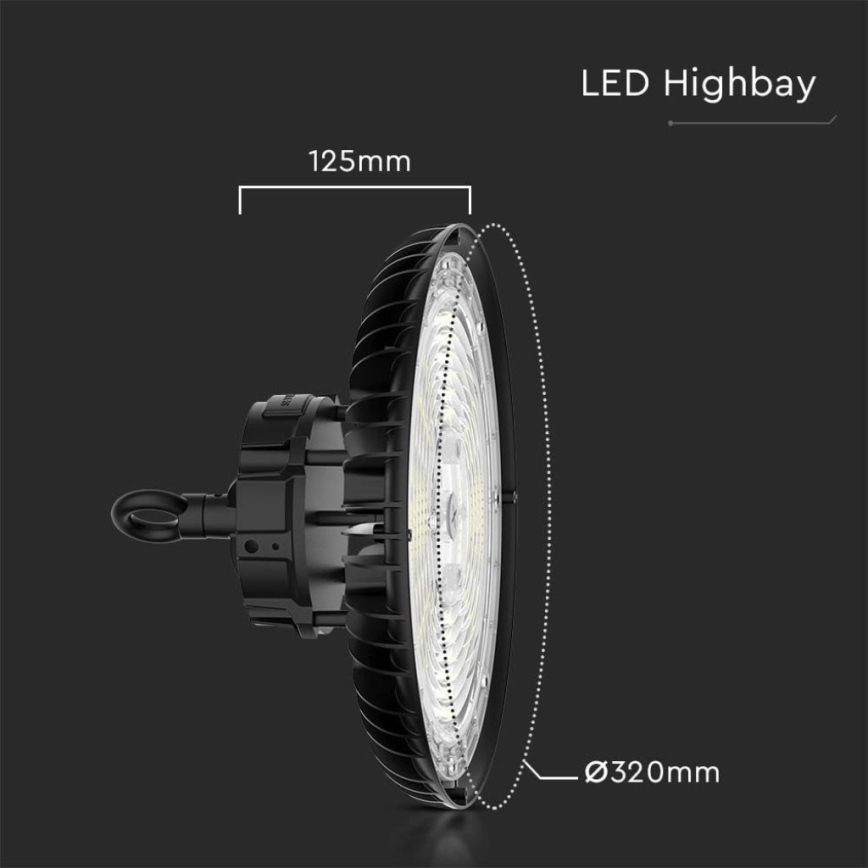Luminaire industriel UFO High Bay LED/200W/230V 3000K/4000K/6000K IP65