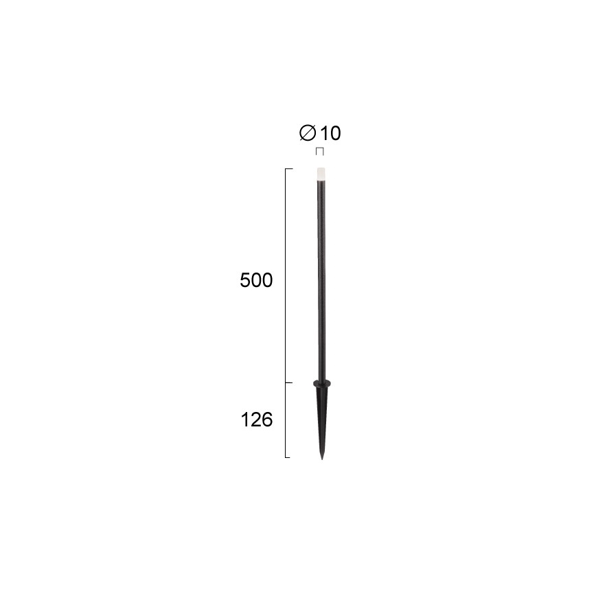 Luminaire LED d'extérieur BAR LED/1W/24V IP65 noir