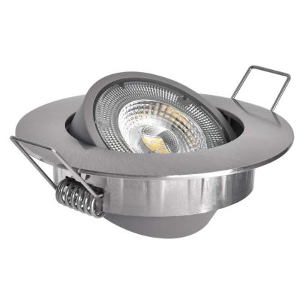 Luminaire LED encastrable EXCLUSIVE 1xLED/5W/230V 3000 K argent