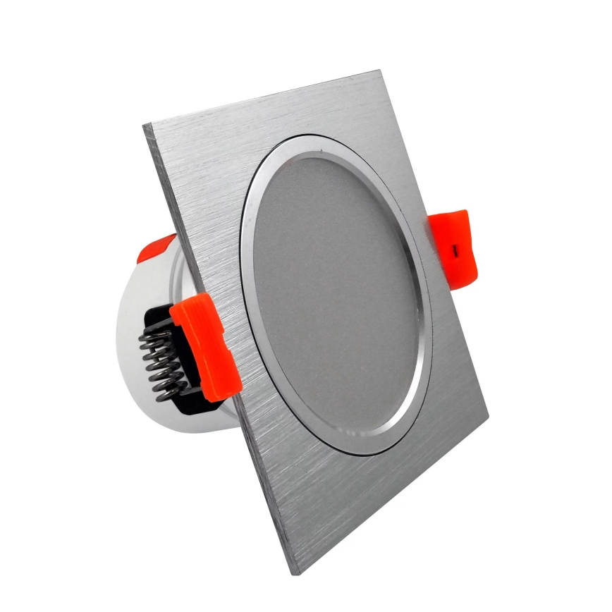 Luminaire LED encastrable VENUS LED/7W/230V argent anguleux