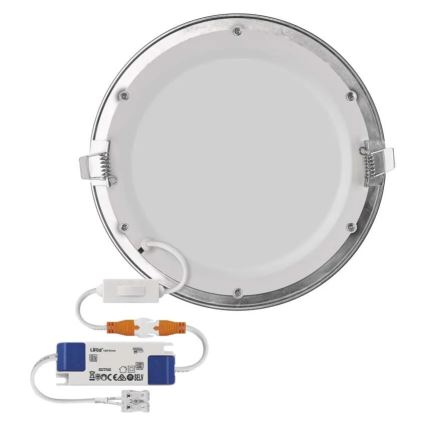 Luminaire LED encastré NEXXO LED/18W/230V 3000/3500/4000K argenté Ø 22,5 cm