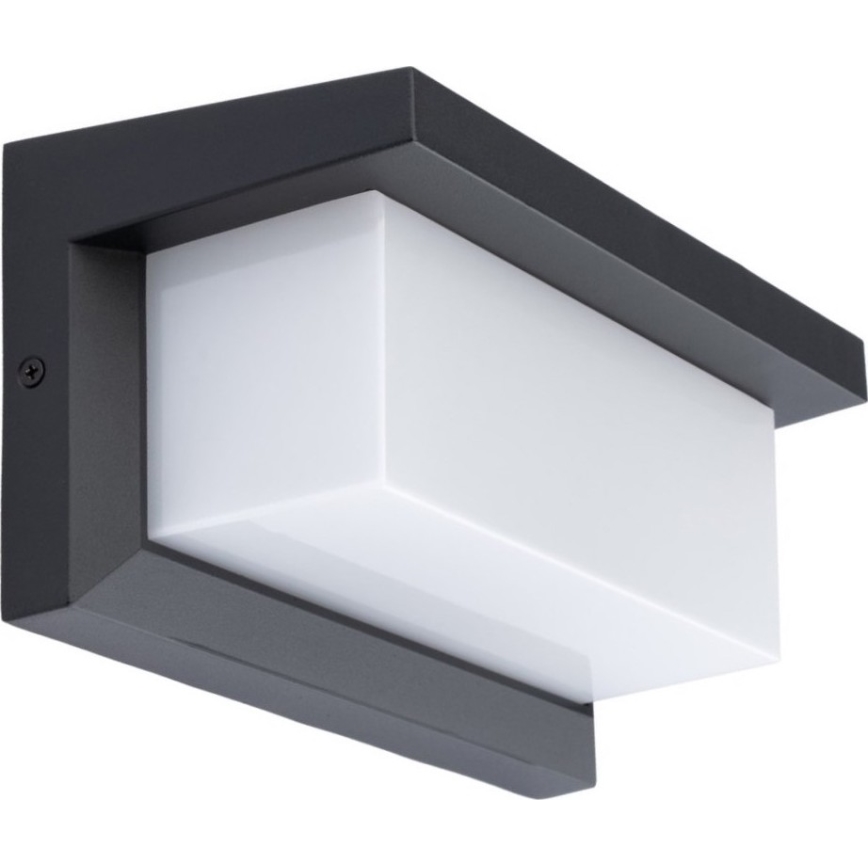 Applique murale LED extérieure avec ampoule avec détecteur crépusculaire NEELY 1xE27/9W/230V IP54 anthracite