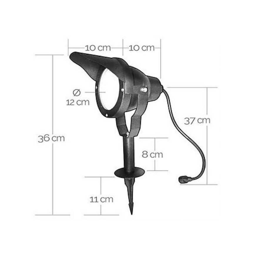 Luminaire LED extérieur EASY CONNECT 1xGU10/10W/230V IP67 noir