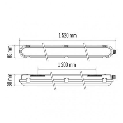 Luminaire LED industriel EMERGENCY LED/56W/230V IP66 4000K