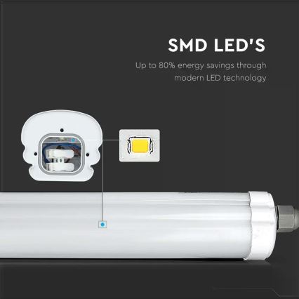 Luminaire LED industriel fluorescent G-SERIES LED/36W/230V 4500K 120cm IP65