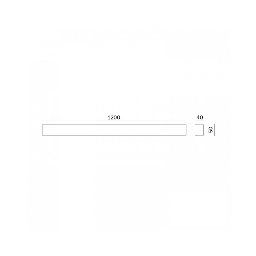 Plafonnier LED à montage en surface ou suspendu KOLINE LED/40W/230V 3000/4000/6500K 120 cm blanc