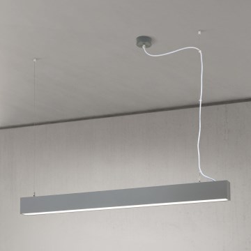 Luminaire LED plafond/suspension 2 en 1 PALKKI LED/38W/230V 3000/4000/5000K gris