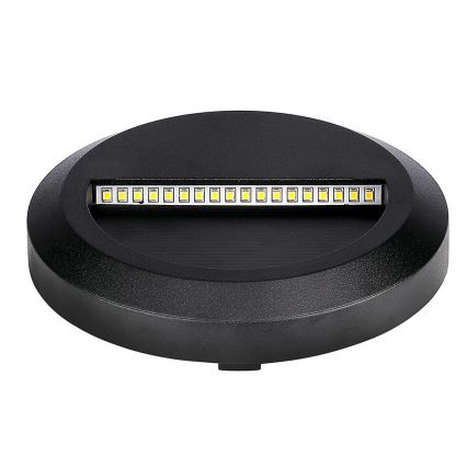 Luminaire LED pour escalier extérieur LED/2W/230V IP65 4000K noir