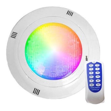 Luminaire LED RGB pour piscine LED/45W/12V IP68 + télécommande