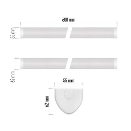 Luminaire LED sous-meuble 20W/230V 4000K 60 cm