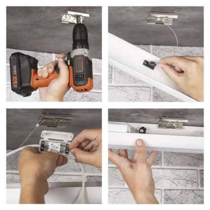 Luminaire LED sous-meuble 60 W/230 V 4000 K 150 cm