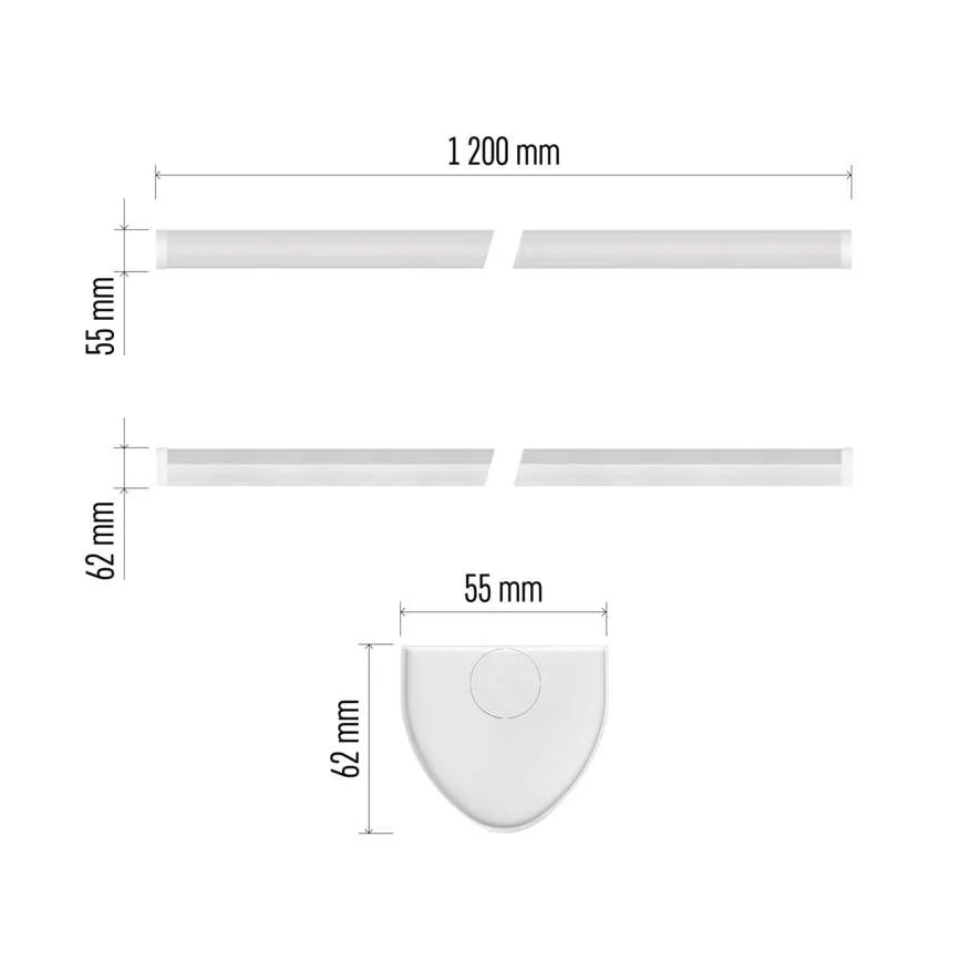 Luminaire LED sous-meuble LED/40W/230V 4000K 120 cm