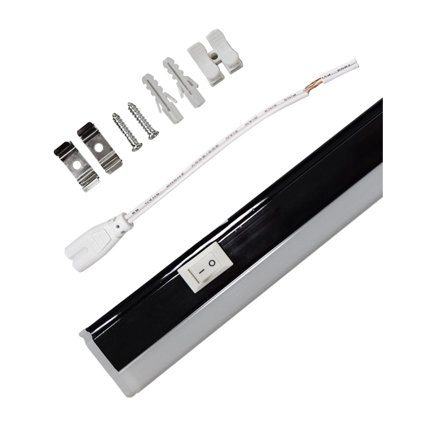 Luminaire LED sous-meuble TUBE LED/9W/230V 60 cm noir