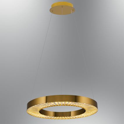Luminaire LED suspendu JESI LED/35W/230V 3000K Ø 60 cm bronze