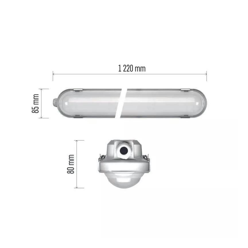 Luminaire technique LED à intensité variable avec module d'urgence EMERGENCY LED/24/29/34/38W/230V 4000/6500K 122 cm IP66