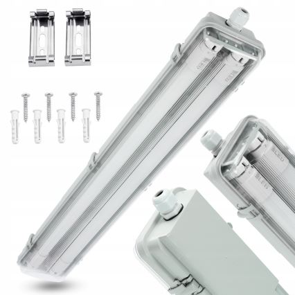 Luminaire LED technique T8 2xG13/10W/230V 6000K 60 cm IP65 blanc