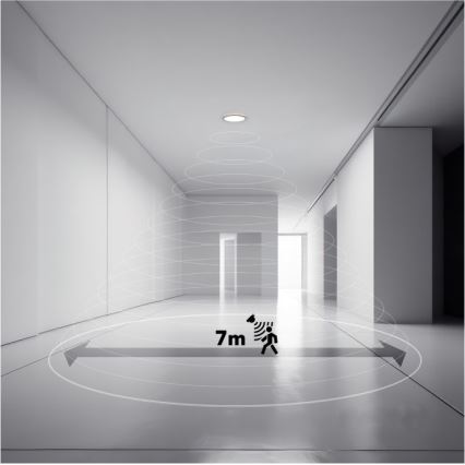 Luminaire de salle de bains avec détecteur de mouvement et crépusculaire NIVERA LED/24W/230V IP54 3000/4000/6000K d. 30 cm blanc + Télécommande