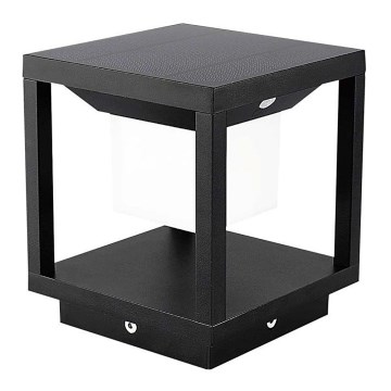 Luminaire solaire avec détecteur LED/2W/5,5V 3000K IP65 noir