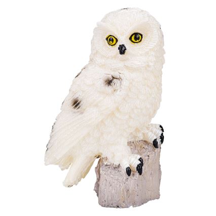 Luminaire décoratif solaire LED avec capteur, 6 LED / 1,2 V, 3000 K, 40 cm, 600 mAh, IP44, en forme de chouette