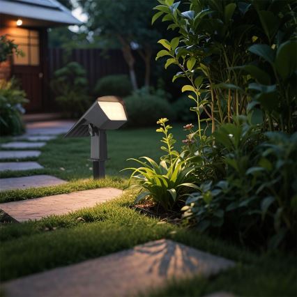 Luminaire solaire LED 2 en 1 LED/1,3W/3,7V 3000/4000/6400K IP65 1200 mAh