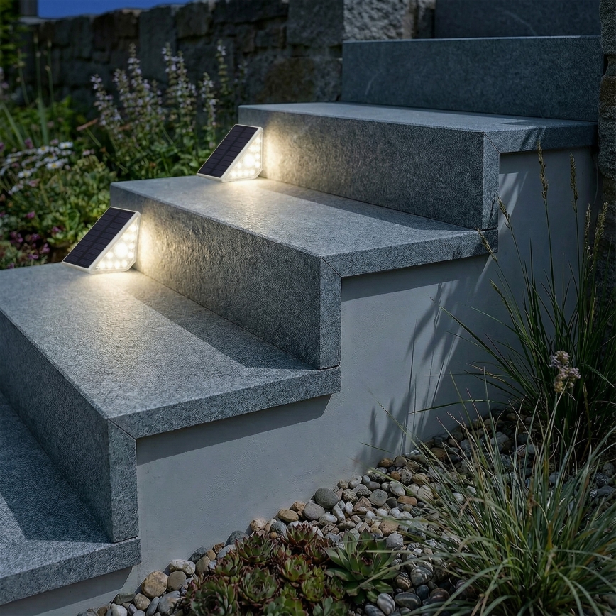 Luminaire solaire LED avec capteur ARI LED/4,5W/3,7V 600 mAh IP44 blanc
