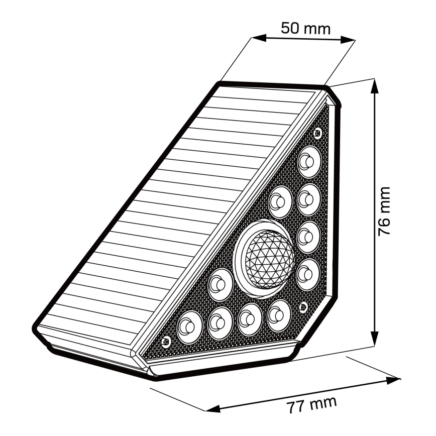 Luminaire solaire LED avec capteur ARI LED/4,5W/3,7V 600 mAh IP44 blanc