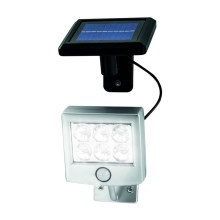 Luminaire solaire LED avec détecteur de mouvement et détecteur crépusculaire LED/3xAA IP44